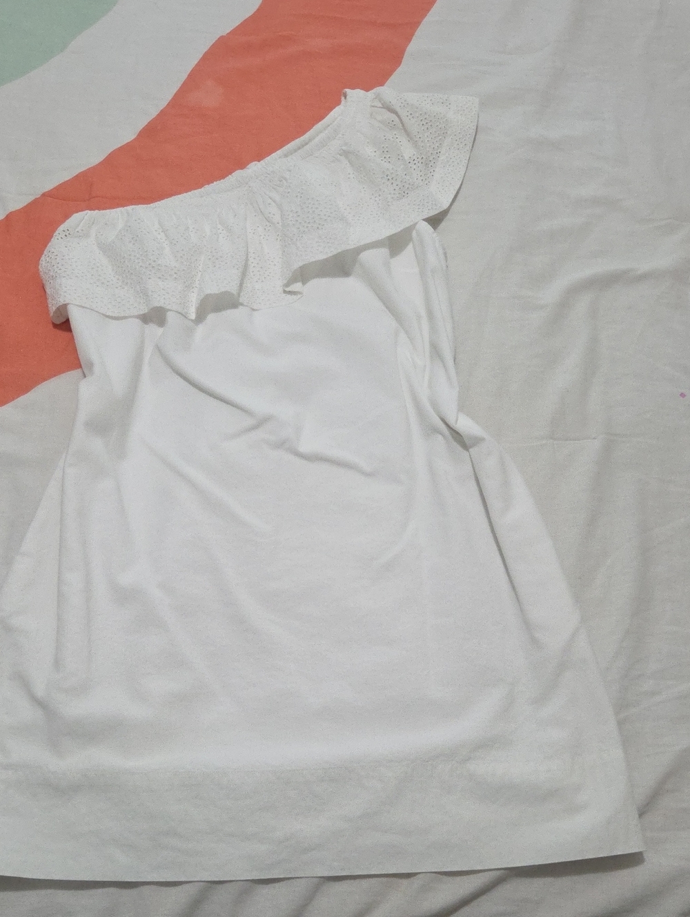 J. Crew White One-Shoulder Dress